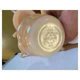 Vintage Fire King Iridescent Soup Bowls (12), 2 Glass Lids, 4 Dessert Bowls