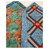 Quilted Pillow Cover, Throw Blanket and Table Runners