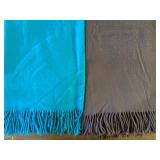Fringed Throw Blankets