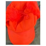Hunter Orange and Camo Hat/Gloves in a Militaty Laundry Bag