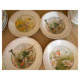 Wildflower Meadow Dinnerware by Marjolein Bastin, Setting for 4, Mugs, Dinner and Dessert Plates, Bowls (in box)