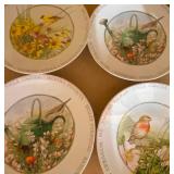 Wildflower Meadow Dinnerware by Marjolein Bastin, Dinner (4) and Dessert (8) Plates, Serving Bowl