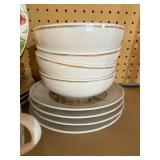 Wildflower Meadow Dinnerware by Marjolein Bastin, Setting for 4, Mugs, Dinner and Dessert Plates, Bowls