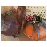 Turkey w/ Fork Legs and Pumpkin w/ Fork/Spoon Stem