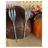 Turkey w/ Fork Legs and Pumpkin w/ Fork/Spoon Stem