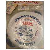Vintage Laid Back Golf Kit and Bumper Stickers