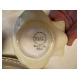 Metal Platter, Vintage Dishes, (4) Clam Bowls