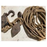 Rope, Pulleys