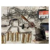 Misc Metal Pieces/Parts/Tools, Coleman Lantern Generator Part, Electric Fence Controllers and Wire