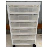 Plastic Organizer/Storage on Wheels