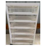 Plastic Organizer/Storage on Wheels