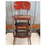 Vintage Step-Stool/Chair, Shop Condition
