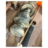 Ash Bucket/Shovel, Level, Door Knobs and Misc Metal Pieces/Parts