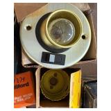 Ash Bucket/Shovel, Level, Door Knobs and Misc Metal Pieces/Parts