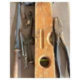 Ash Bucket/Shovel, Level, Door Knobs and Misc Metal Pieces/Parts