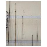 Fishing Poles, Various Conditions and a Net
