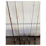 Fishing Poles, Various Conditions and a Net