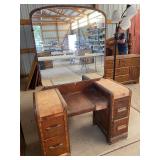 Vintage Mirror Vanity and Chest of Drawers, Project Pieces, Please Read Description
