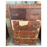 Vintage Mirror Vanity and Chest of Drawers, Project Pieces, Please Read Description