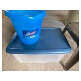 Plastic Bucket, Tote and Table