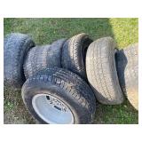 Used (un-usable) Tires w/ Rims, Please Read Description