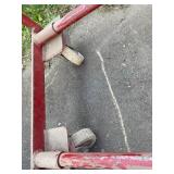 Large Rolling Tire Rack (holds approx 12 tires, tires in background NOT part of lot) - Please Read Description