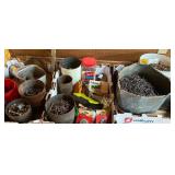 Shelf of Shop Supplies - Buckets of Nails and LOTS MORE