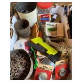 Shelf of Shop Supplies - Buckets of Nails and LOTS MORE