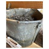 Shelf of Shop Supplies - Buckets of Nails and LOTS MORE