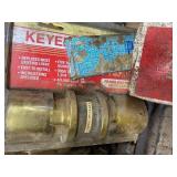 Shelf of Shop Supplies - Oil Pans, Tools, Flashlights and LOTS MORE