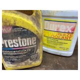 Shelf of Shop Chemicals - Large Bottles, Various Levels