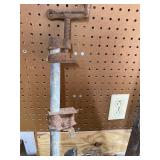 Shelf of Shop Supplies - Tools, Pipe Cutter, Tire Irons and LOTS MORE