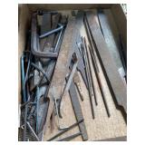 Shelf of Shop Supplies - Part Organizers w/ Contents, Screwdrivers and LOTS MORE