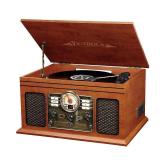 $$! Victrola - Bluetooth Stereo Audio System - Mahogany