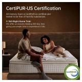 Retails for $300! Queen Mattress 14 Inch Medium Firm Hybrid with Memory Foam for Pressure Relief & Spinal Alignment, Zoned Back Support & Motion Isolation, Edge Support 365-Night Home Trial