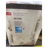 Retails for $634! 21 in. X 37-7/8 in. Fixed Deck Mount Skylight with Laminated Low-E3 Glass, White Solar Powered Room Darkening Shade