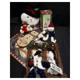 LARGE SNOWMAN DECOR ASSORTMENT LARGE SNOWMAN DECOR ASSORTMENT