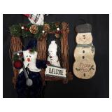 LARGE SNOWMAN DECOR ASSORTMENT LARGE SNOWMAN DECOR ASSORTMENT