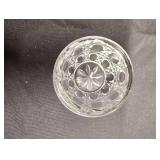 3-5" Clear PRESSED GLASS CANDY DISHES WITH LIDS AND 1-2.5" CLEAR PRESSED GLASS DISH W/LID 3-5" Clear PRESSED GLASS CANDY DISHES WITH LIDS AND 1-2.5" CLEAR PRESSED GLASS DISH W/LID
