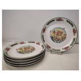 SET OF 6 INTERNATIONAL TABLE WORKS PLATES SET OF 6 INTERNATIONAL TABLE WORKS PLATES
