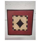 FRAMED ART BY STEPHANIE MARETT ACE OF SPADE BLACK DIAMOND FRAMED ART BY STEPHANIE MARETT ACE OF SPADE BLACK DIAMOND