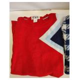 EV1 SWEATER WITH BLUE ASYMMETRICAL DESIGN AND DIVERSITY SPORT BRAND BLUE AND WHITE CHECKERED SWEATER SIZE M EV1 SWEATER WITH BLUE ASYMMETRICAL DESIGN AND DIVERSITY SPORT BRAND BLUE AND WHITE CHECKERED SWEATER SIZE M