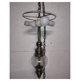WORKING VINTAGE Stiffel BRASS HANGING SWAG LAMP with a PULL CHAIN WORKING VINTAGE Stiffel BRASS HANGING SWAG LAMP with a PULL CHAIN