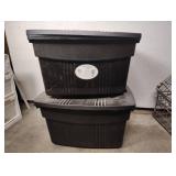 2-21 GALLON STACKABLE TOTES WITH LIDS 2-21 GALLON STACKABLE TOTES WITH LIDS