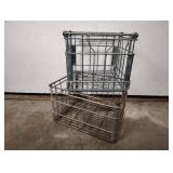 2 HEAVY DUTY METAL CRATES 2 HEAVY DUTY METAL CRATES