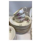 Paden City Pottery Rose Pattern Dishes Large Lot Paden City Pottery Rose Pattern Dishes Large Lot