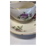 Paden City Pottery Rose Pattern Dishes Large Lot Paden City Pottery Rose Pattern Dishes Large Lot