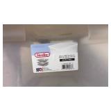 (3) Sterilite Clear Totes (3) Sterilite Clear Totes