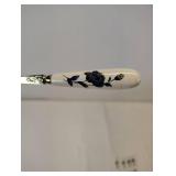 DEMITASSE SPOON WITH a FLORAL CERAMIC HANDLE. DEMITASSE SPOON WITH a FLORAL CERAMIC HANDLE.