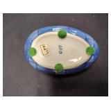 VINTAGE Fitz and Floyd BLUE and WHITE PORCELAIN EGG SHAPED TRINKET BOX. VINTAGE Fitz and Floyd BLUE and WHITE PORCELAIN EGG SHAPED TRINKET BOX.